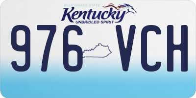 KY license plate 976VCH