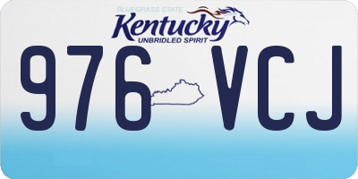KY license plate 976VCJ