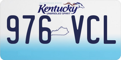 KY license plate 976VCL