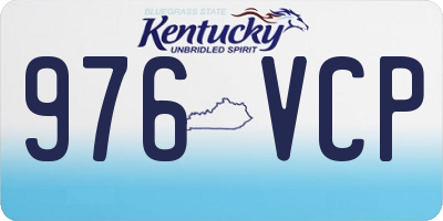 KY license plate 976VCP