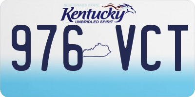 KY license plate 976VCT