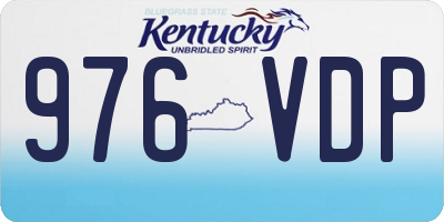 KY license plate 976VDP