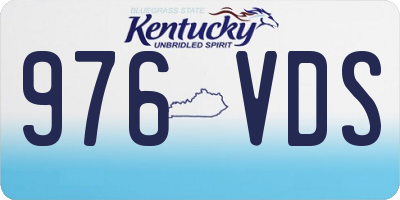 KY license plate 976VDS