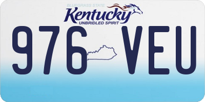 KY license plate 976VEU
