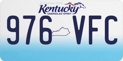 KY license plate 976VFC