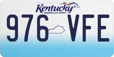 KY license plate 976VFE