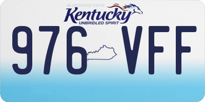 KY license plate 976VFF