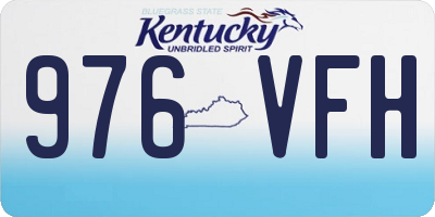 KY license plate 976VFH