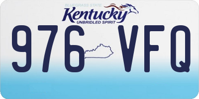 KY license plate 976VFQ