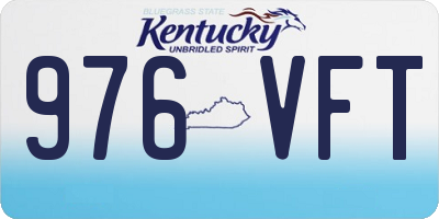 KY license plate 976VFT