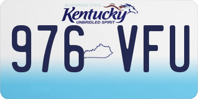 KY license plate 976VFU