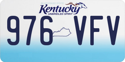 KY license plate 976VFV