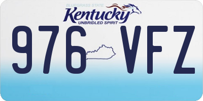 KY license plate 976VFZ
