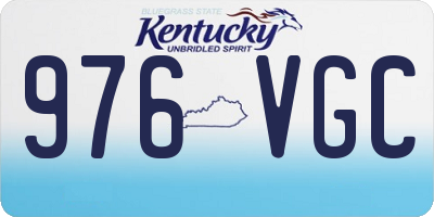 KY license plate 976VGC
