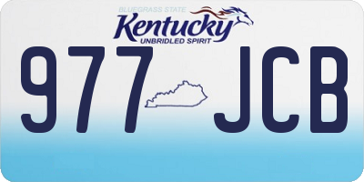 KY license plate 977JCB