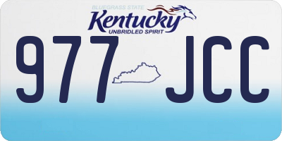 KY license plate 977JCC