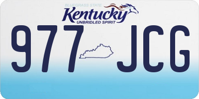 KY license plate 977JCG