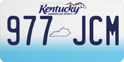 KY license plate 977JCM