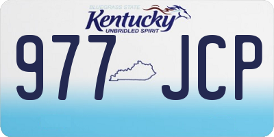 KY license plate 977JCP