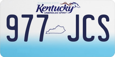 KY license plate 977JCS