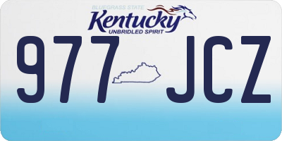 KY license plate 977JCZ
