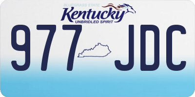 KY license plate 977JDC