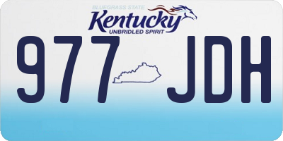 KY license plate 977JDH