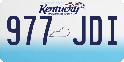 KY license plate 977JDI
