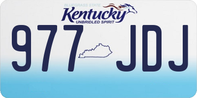 KY license plate 977JDJ