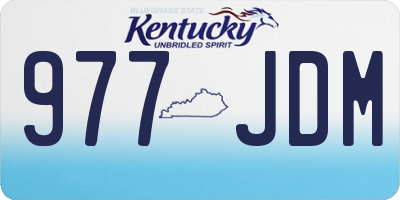 KY license plate 977JDM
