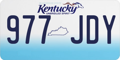 KY license plate 977JDY