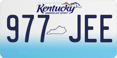 KY license plate 977JEE