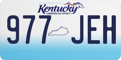 KY license plate 977JEH