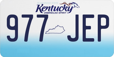 KY license plate 977JEP
