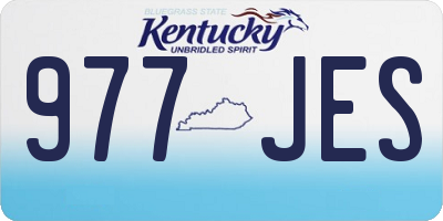 KY license plate 977JES