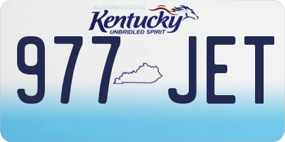 KY license plate 977JET