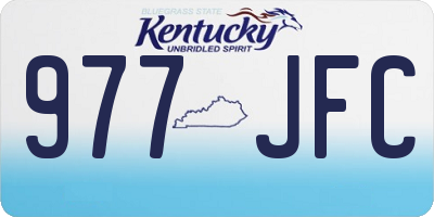 KY license plate 977JFC