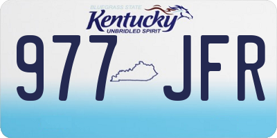 KY license plate 977JFR