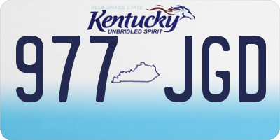 KY license plate 977JGD