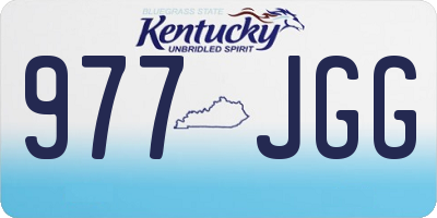 KY license plate 977JGG