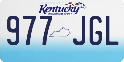 KY license plate 977JGL