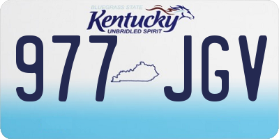 KY license plate 977JGV