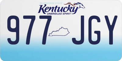 KY license plate 977JGY