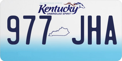 KY license plate 977JHA