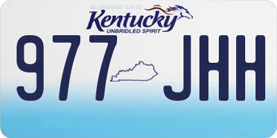 KY license plate 977JHH