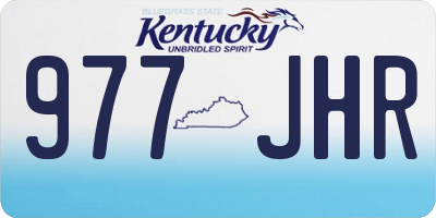 KY license plate 977JHR