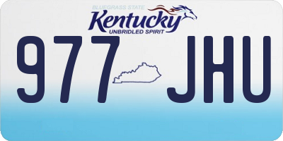 KY license plate 977JHU