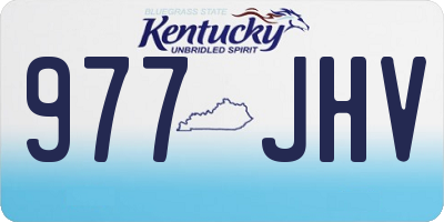 KY license plate 977JHV