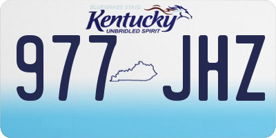 KY license plate 977JHZ