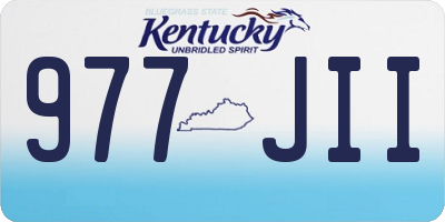 KY license plate 977JII